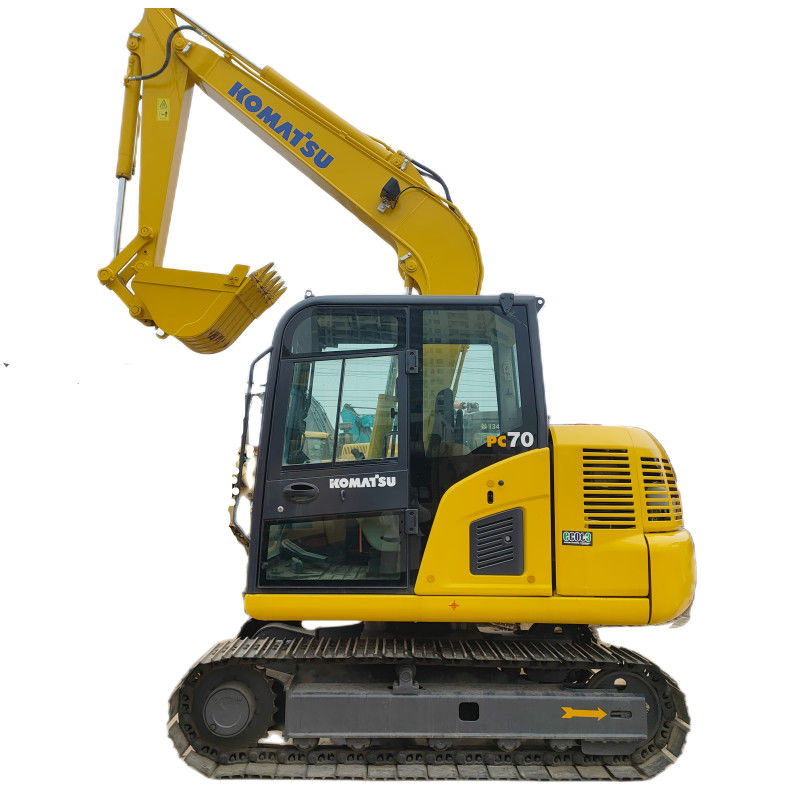 PC70 Komatsu Used Mini Excavator 6.5 ton Mini Crawler Excavator Agriculture