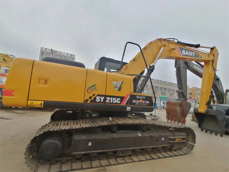 Chinese Brand Used Hydraulic Sany 215 Excavator Medium Crawler Excavator 20 Tons