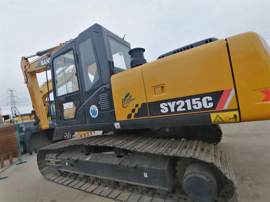 Chinese Brand Used Hydraulic Sany 215 Excavator Medium Crawler Excavator 20 Tons
