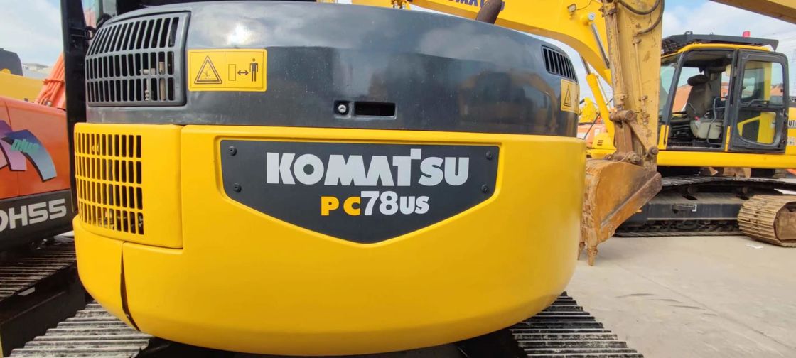 Komatsu PC78US 6 Used Mini Excavator 7 Ton Second Hand Crawler Excavator