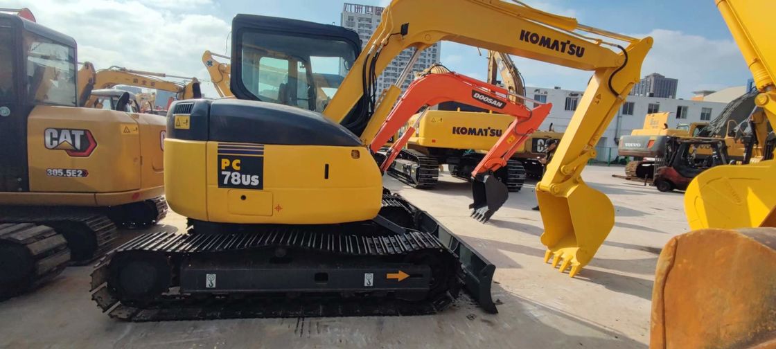 Komatsu PC78US 6 Used Mini Excavator 7 Ton Second Hand Crawler Excavator