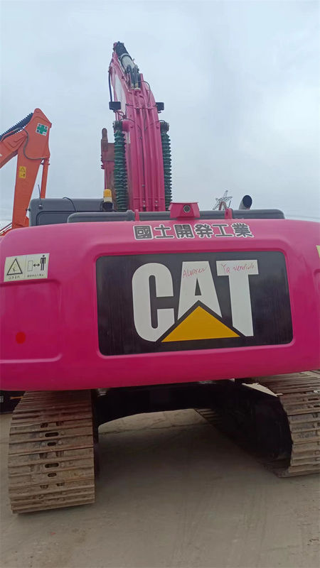 Crawler Used CAT 320D Excavators Earth Moving Machinery Pink Caterpillar 320 320C 320D