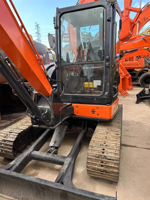 Used Hitachi Zx55 Mini Crawler Excavator Weight 5tons Red Color