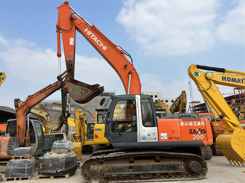 Original Paint Hitachi ZX200 Zaxis200 Used Crawler Excavator Inject Engine 20 Ton