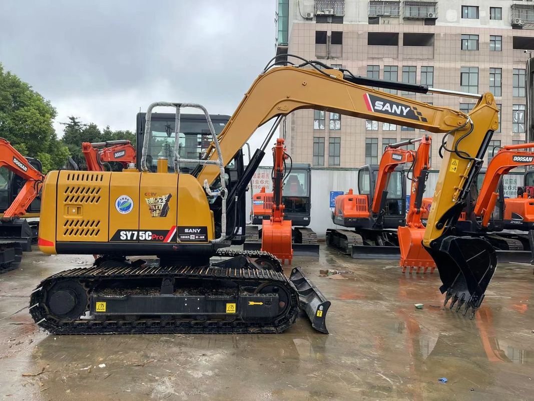 2022 Used Sany SY75C Excavator Sany Crawler 7.5 Tons Mini Excavator