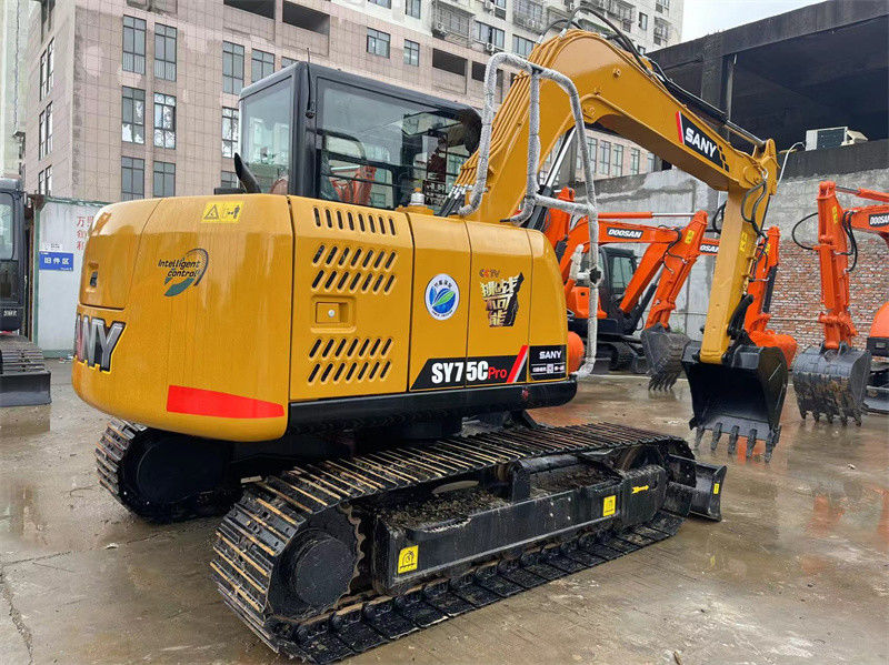 Used Sany SY75C Pro Mini Excavator Second Hand 7.5 Ton Sany Mini Digger