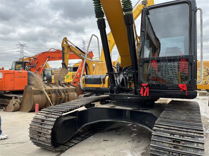 21 Ton Used Hydraulic Excavator SANY 215C Excellent Performance Brown Color