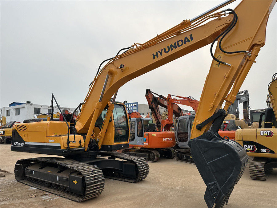 Original Hyundai 220 Excavator Hydraulic Crawler Produce In Korea R220lc 9s