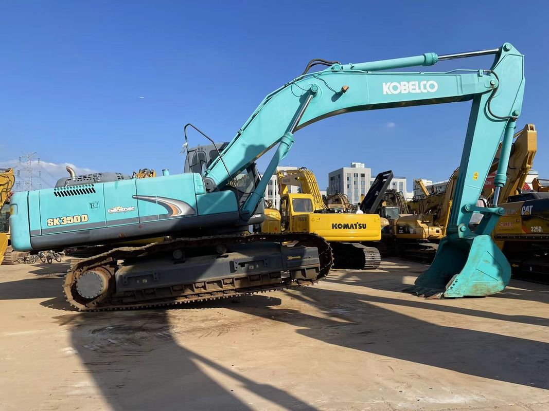 Used 35 Ton Large Kobelco Excavator SK350LC-8 Clean Used Excavators In Stock