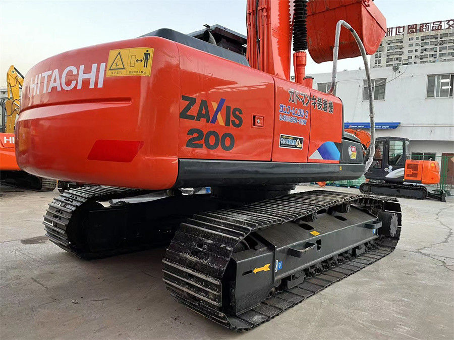 Used Japan 2021Year Hitachi ZX200 Excavator Excellent Condition Red Color