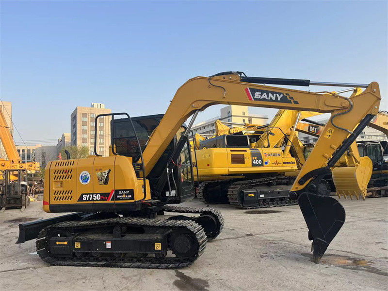 Sany SY75C Pro Used Excavator Second Hand 7.5 Ton Sany Mini Digger