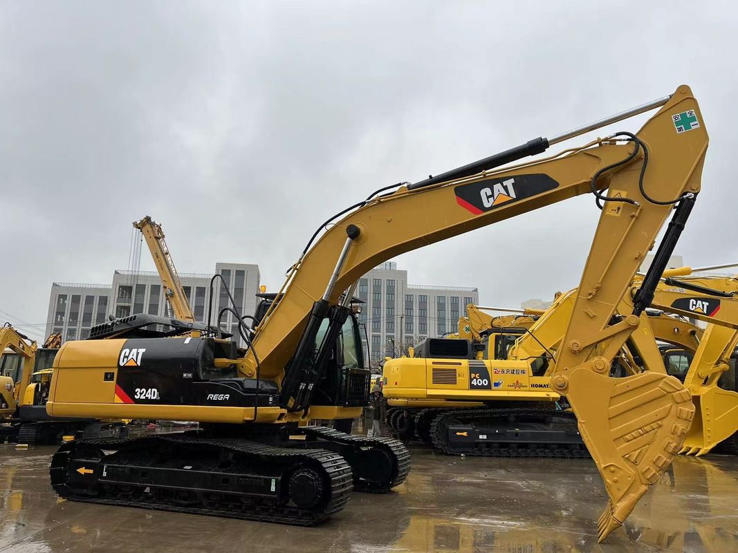 Heavy Duty Used CAT 324DL Crawler Excavator Caterpillar Breaker Hammer Line Powerful Engine