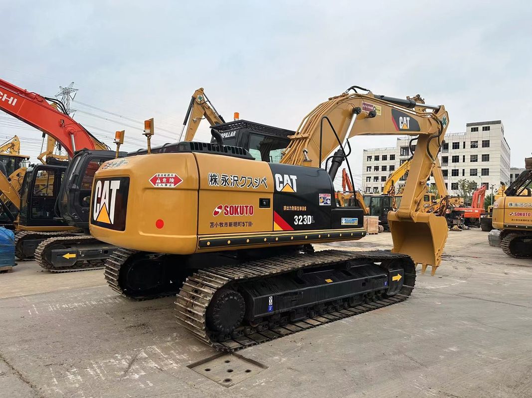 Used Caterpillar 323DL Hydraulic Crawler Excavator Weight 23 Tons CAT C6.6 Engine