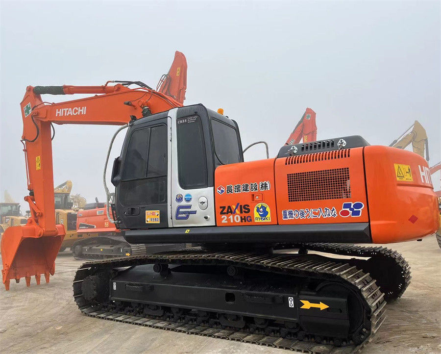 Used Hitachi ZX210 Excavator Imported From Japan With Direct Injection Strong Body