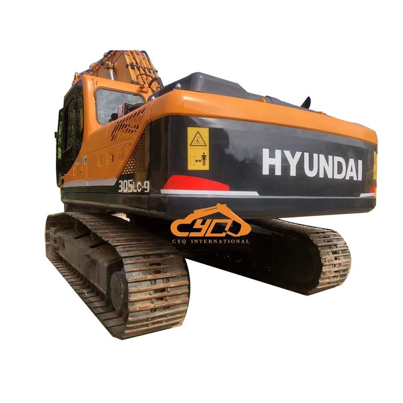 255L Fuel Tank Capacity Hydraulic Cylinder Used Hyundai Excavator In Original Color