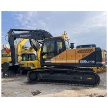 255L Fuel Tank Capacity Used Hyundai Excavator With Original Hydraulic Valve And 10.2rpm Swing Speed