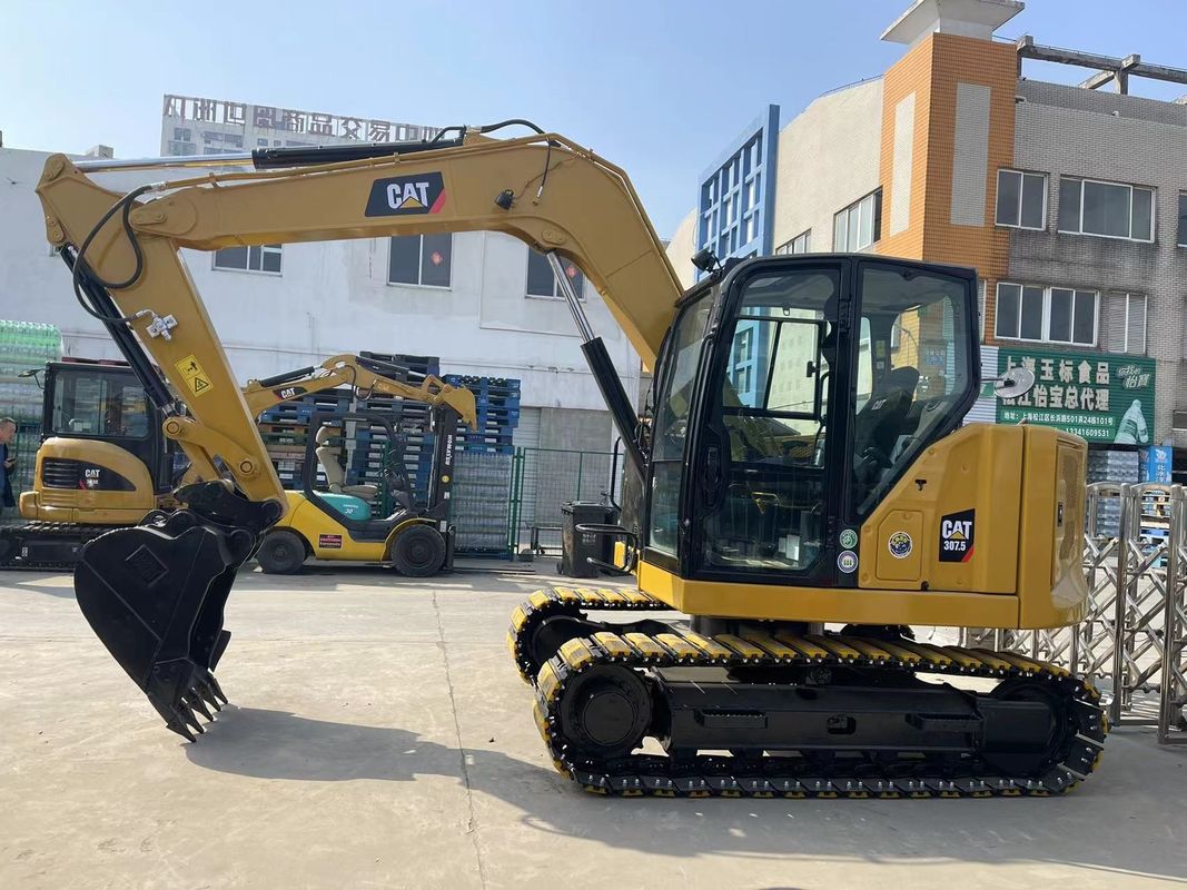 Used Caterpillar 307.5 Excavator 0.33 M3 Bucket Capacity For Construction Projects