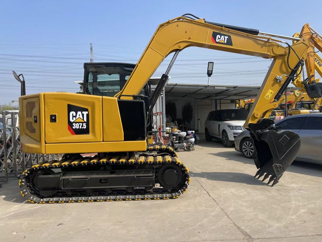 Used Caterpillar 307.5 Excavator 0.33 M3 Bucket Capacity For Construction Projects