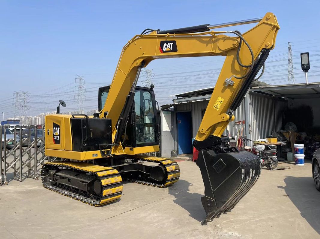Used Caterpillar 307.5 Excavator 0.33 M3 Bucket Capacity For Construction Projects