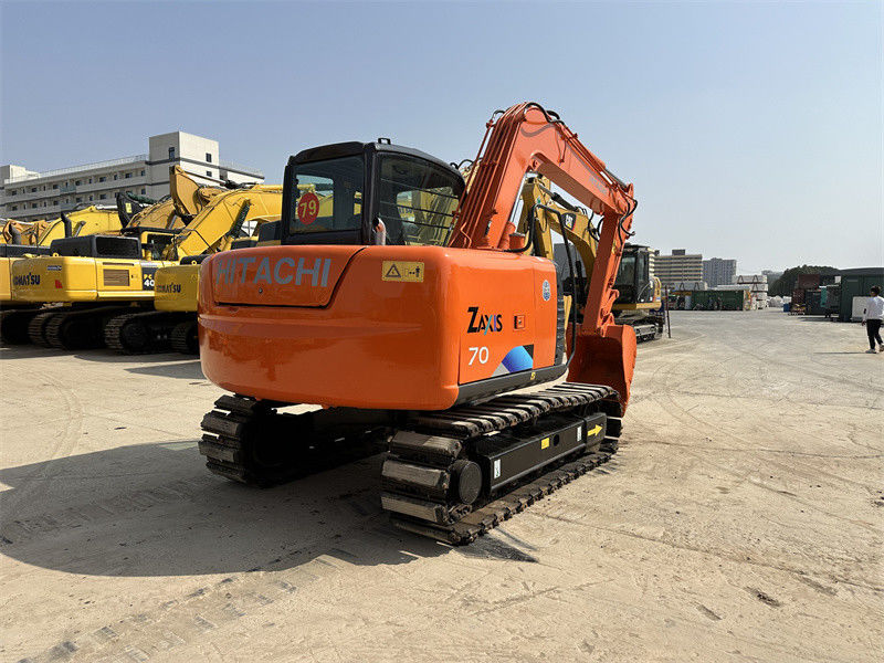 Used Hitachi ZX70 Mini Excavator With Rubber Track 7 Ton Mining Excavator