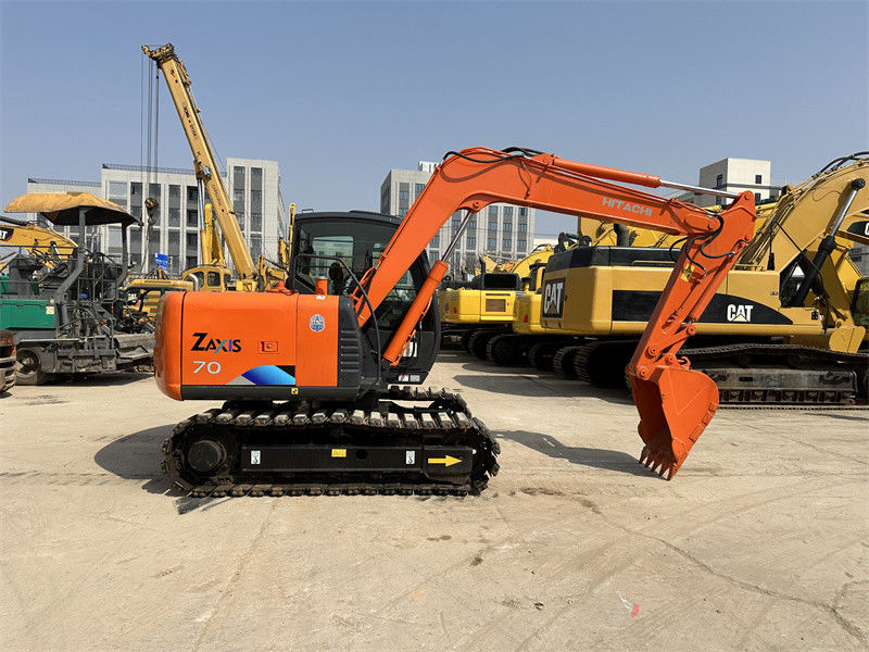 Used Hitachi ZX70 Mini Excavator With Rubber Track 7 Ton Mining Excavator