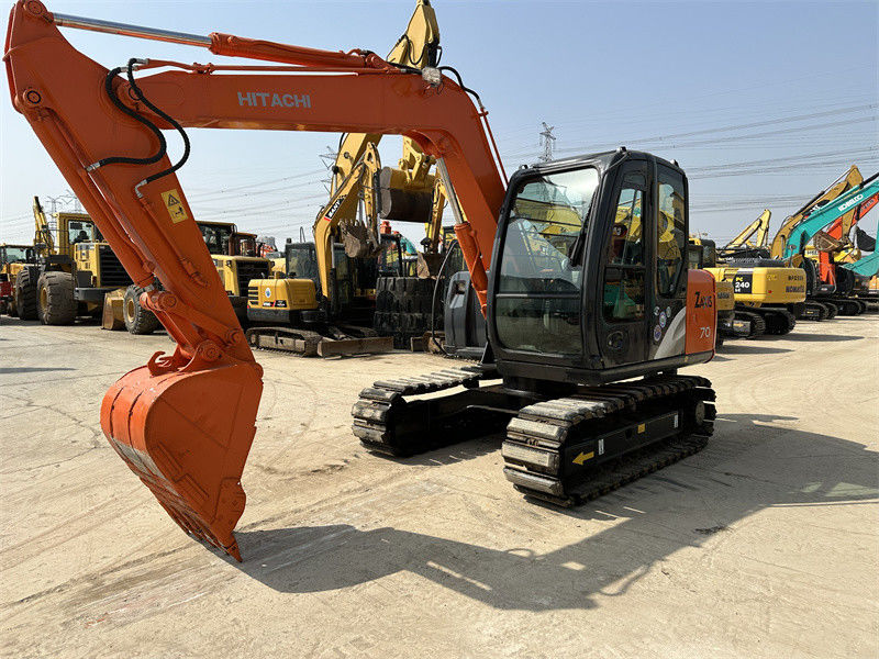 Used Hitachi ZX70 Mini Excavator With Rubber Track 7 Ton Mining Excavator