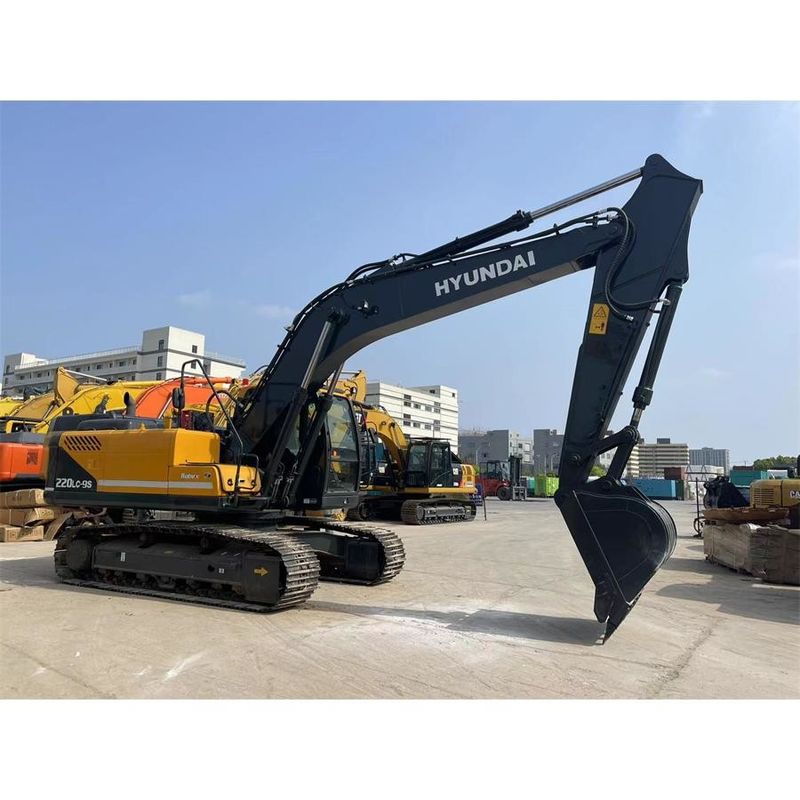 Heavy duty Digger Hyundai R220 9S Overall Dimension 9.55m*2.99m*3.08m
