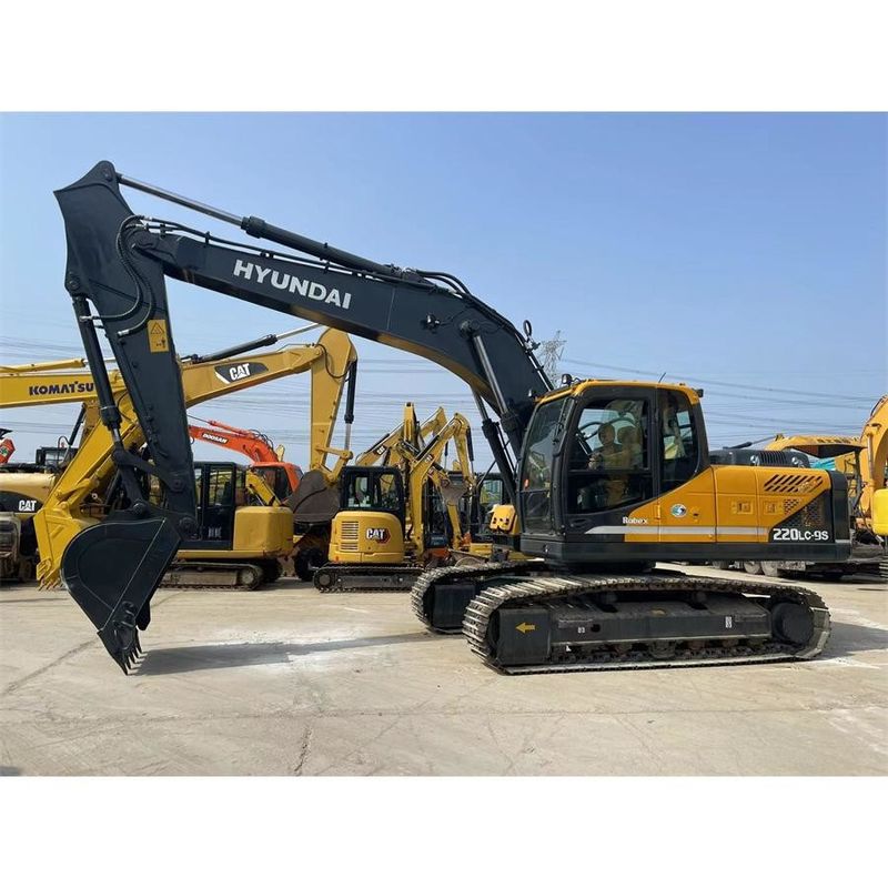 Heavy duty Digger Hyundai R220 9S Overall Dimension 9.55m*2.99m*3.08m