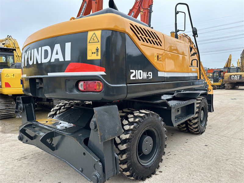 Refurbished Used Hyundai R210W-9 Wheel Excavator Used Hyundai 21 Ton 210 Wheel Excavator
