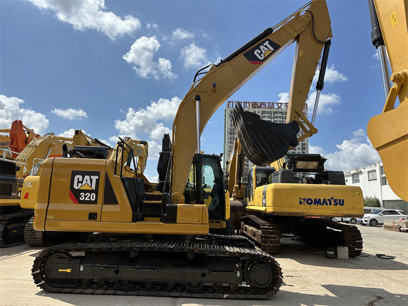 Used CAT 320 Excavator 6 Cylinder C7.1 Engine Second Hand Caterpillar 320 Digger