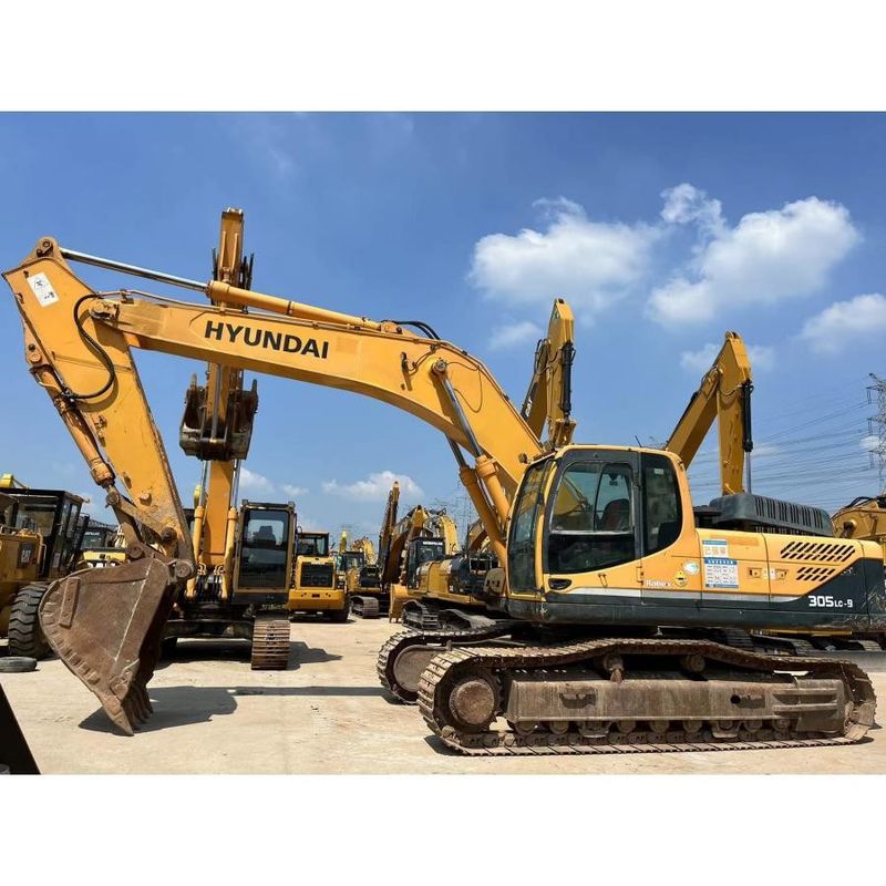 Powerful 30Tons Original Color Hyundai R305LC Excavator Heavy Duty