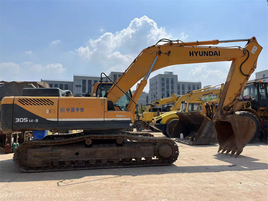 Powerful 30Tons Original Color Hyundai R305LC Excavator Heavy Duty