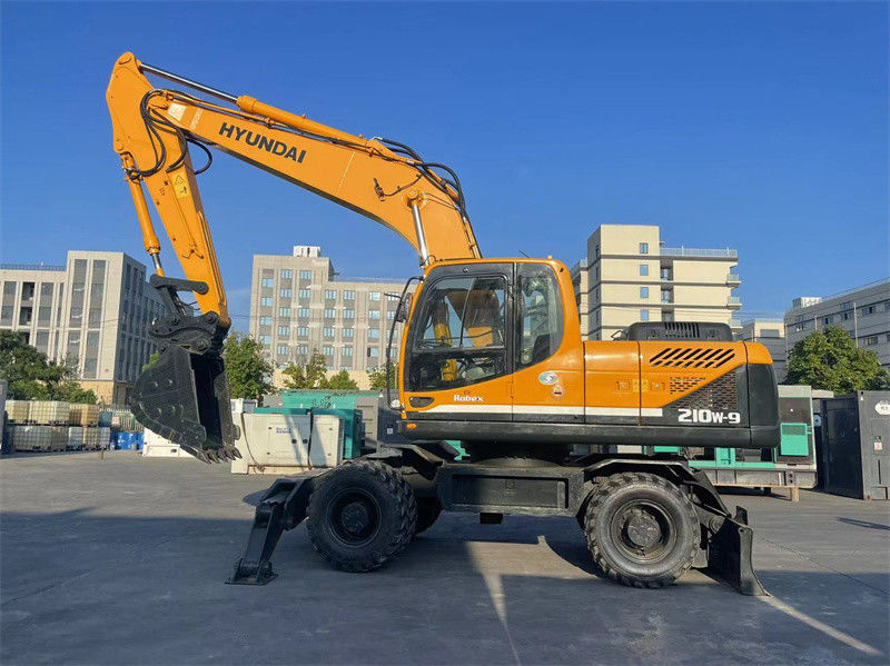 20 ton Korea Used Hyundai R210W-9 Wheel Excavator Hyundai 210 Wheel Excavator