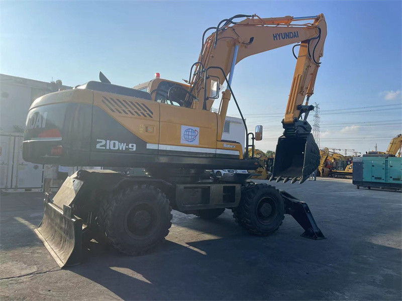 20 ton Korea Used Hyundai R210W-9 Wheel Excavator Hyundai 210 Wheel Excavator