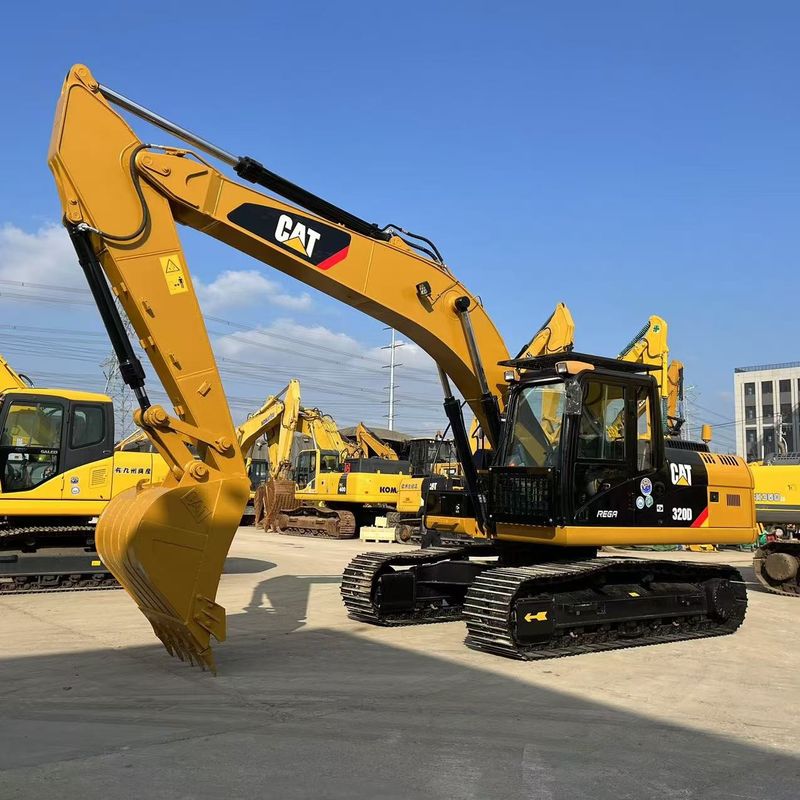 20 Tons CAT 320D Excavator Excellent Condition Mdeium Size For Mining Construction