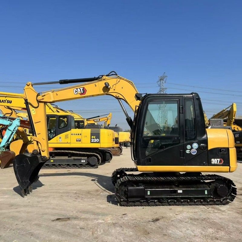 2.83L Displacement Used Small CAT 307D Excavator with Max Digging Depth of 4070mm