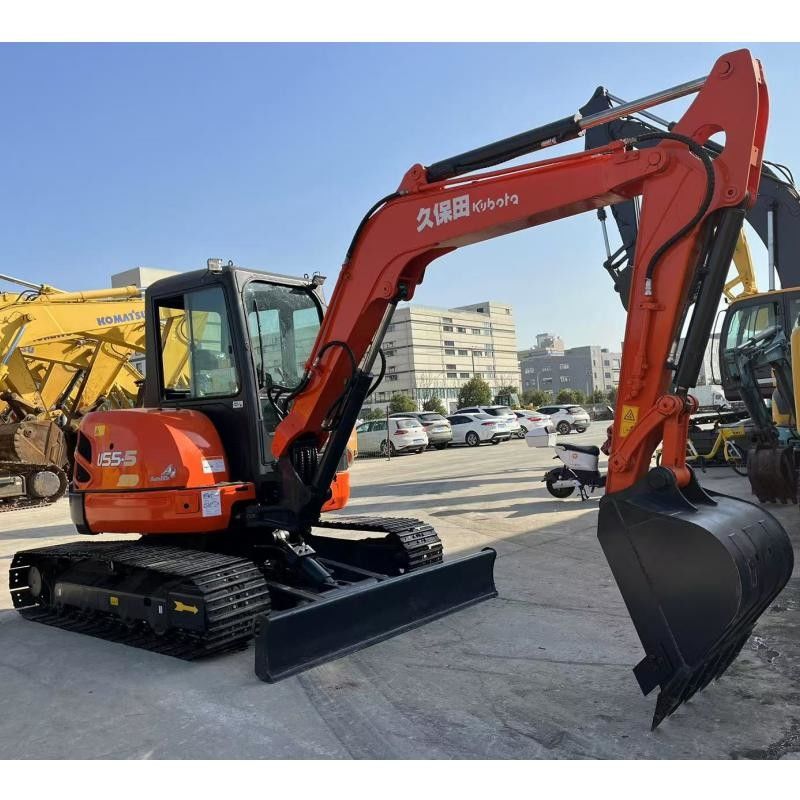 Kubota KX155 Japan Excavator 36.5 KN Bucket Digging Force For Construction