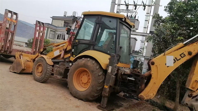 Origin Used SDLG B877 Backhoe Loader with split bucket Second Hand SDLG Wheel Backhoe Loader