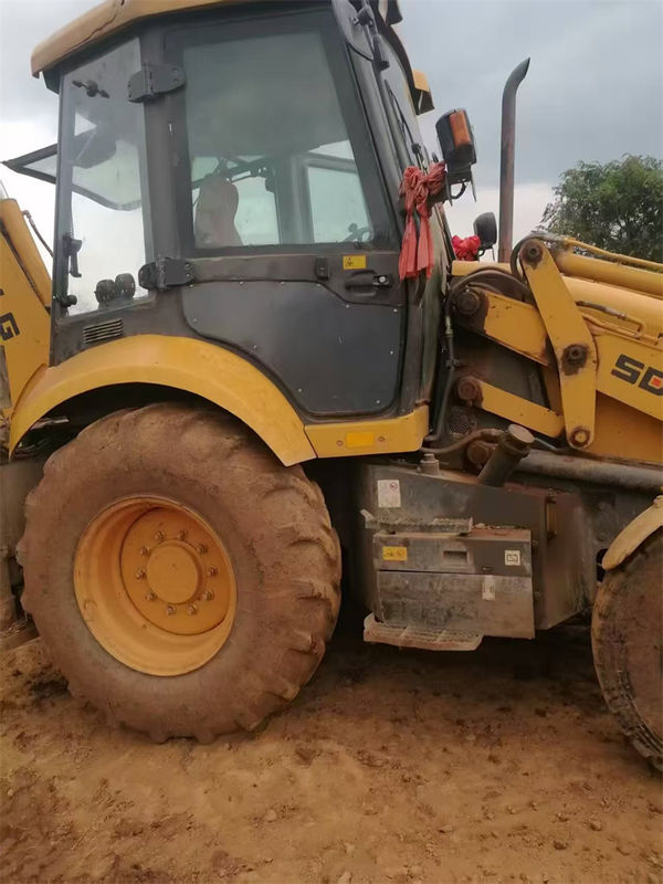 Origin Used SDLG B877 Backhoe Loader with split bucket Second Hand SDLG Wheel Backhoe Loader