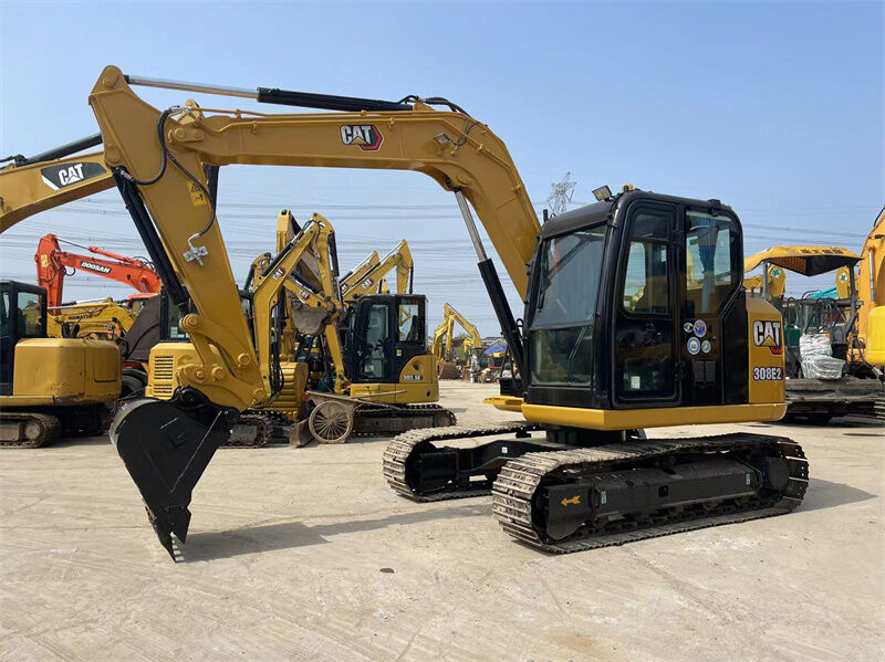 Used Caterpillar Excavator 308E2 Mini Hydraulic Excavator Designed For Low Operating Costs And In Various Applications