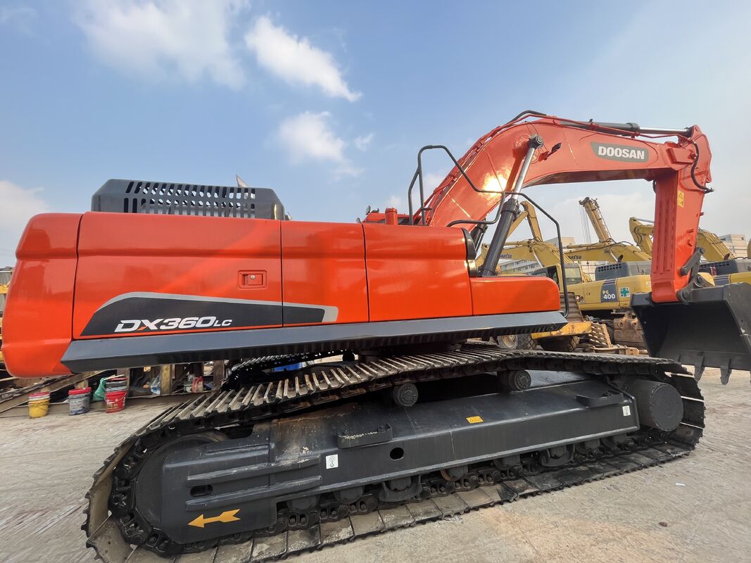Used Doosan DX360 Excavator with Comfortable Operator Cabin and Strong Breakout Force Suitable for Demanding Excavation Work