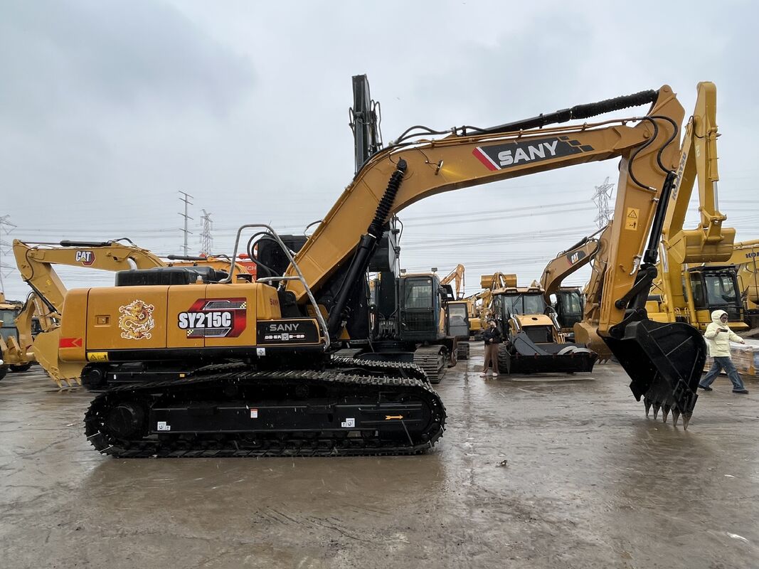 Used Sany Excavator SY215C with Excellent Visibility Operator Cabin and Energy Engine for Improved Productivity on Site
