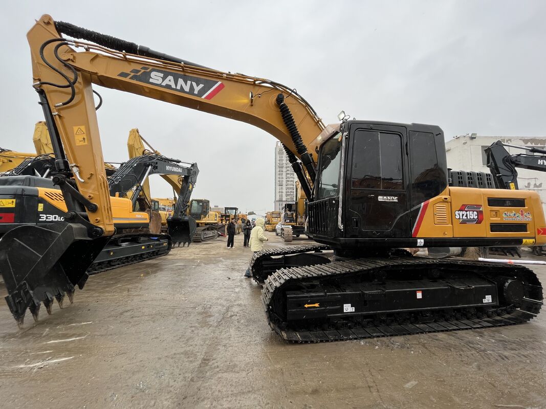 Used Sany Excavator SY215C with Excellent Visibility Operator Cabin and Energy Engine for Improved Productivity on Site