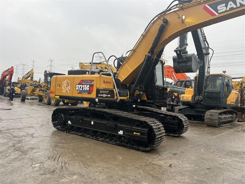Good condition construction and excavation machinery used sany sy215c excavator for sale
