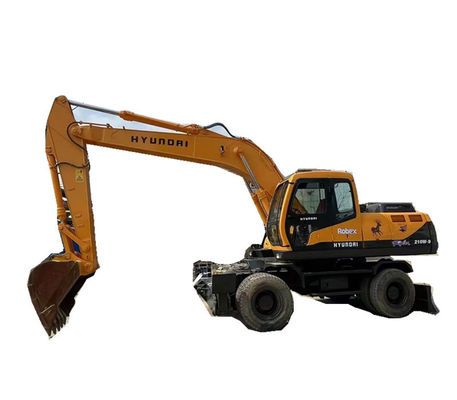 Used Hyundai Robex 210W 21 Ton 210W-9 Wheel Excavator