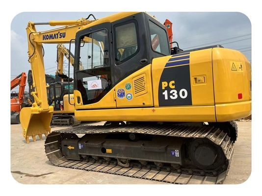 13 Ton Used Japan Komatsu PC130 Crawler Excavator With 800mm Track