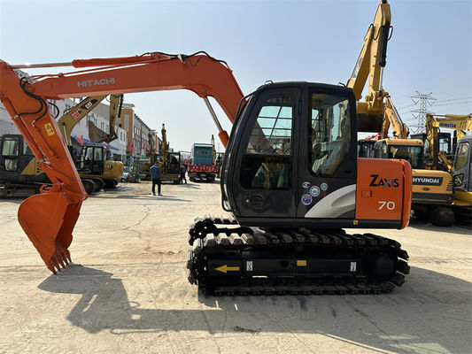 Used Hitachi ZX70 Mini Excavator With Rubber Track 7 Ton Mining Excavator
