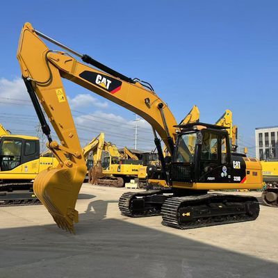 20 Tons CAT 320D Excavator Excellent Condition Mdeium Size For Mining Construction