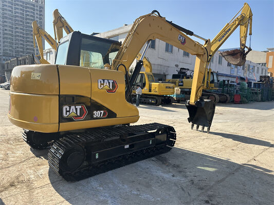 Used Caterpillar Excavator 307D Yellow in Good Condition