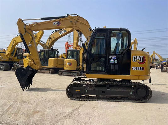 Used Caterpillar Excavator 308E2 Mini Hydraulic Excavator Designed For Low Operating Costs And In Various Applications